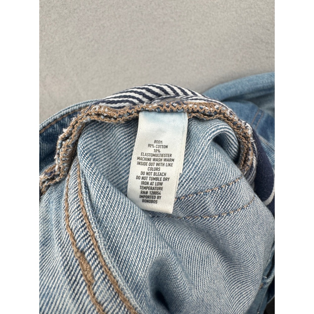 SOLD Bonobos Tailored Fit Light Wash Blue Denim Jeans Mens 33x30 (33x28) Stretch - Picture 14 of 14